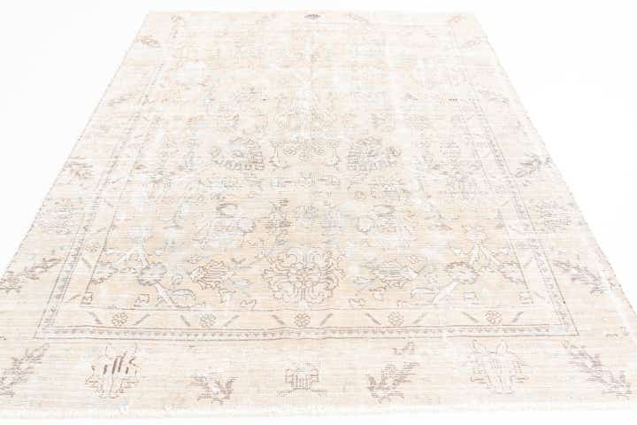 5' 7 x 8' 10 Hand Knotted Ultra Vintage Persian Wool Rug