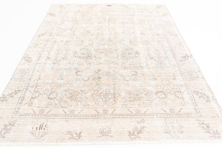 Detail image of 5' 7 x 8' 10 Hand Knotted Ultra Vintage Persian Wool Rug