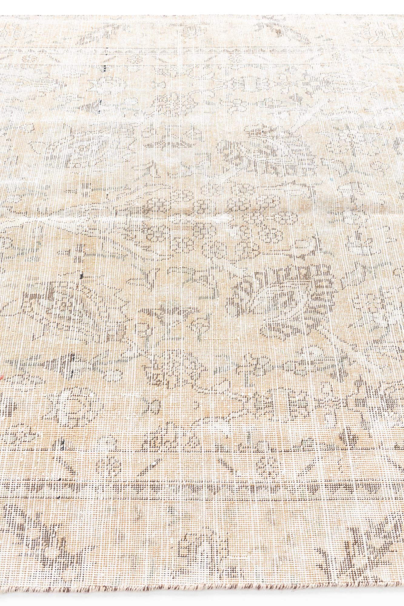 5' 7 x 8' 10 Hand Knotted Ultra Vintage Persian Wool Rug
