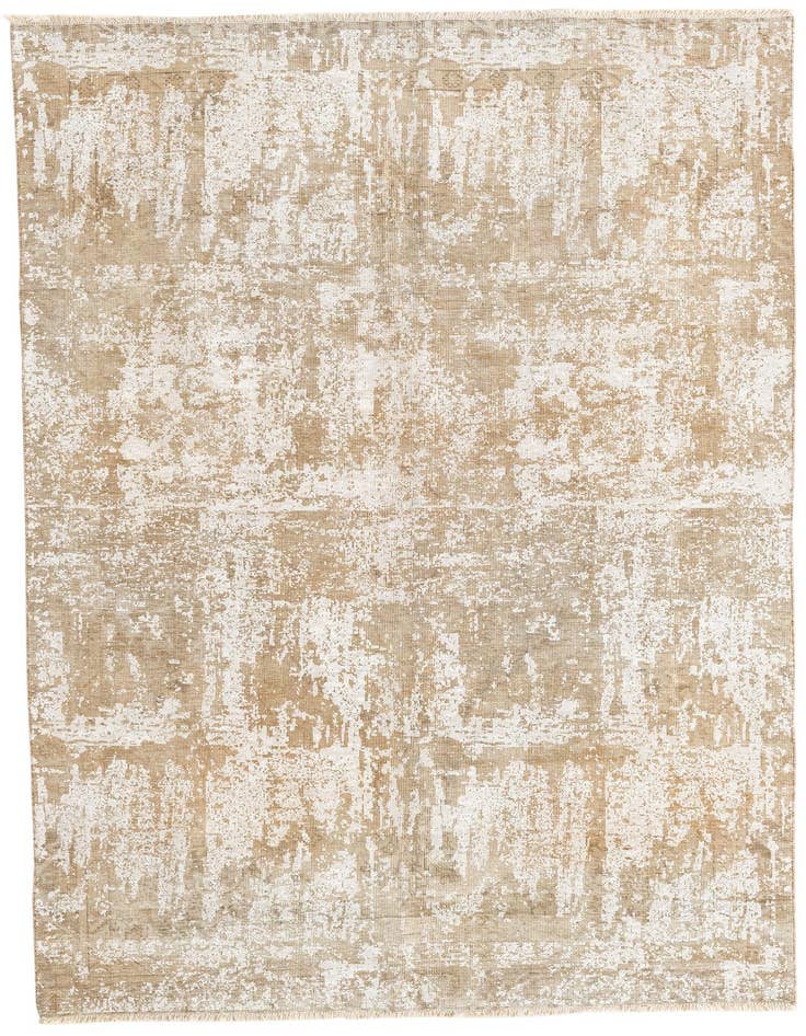Detail image of 5' 9 x 9' Hand Knotted Ultra Vintage Persian Wool Rug