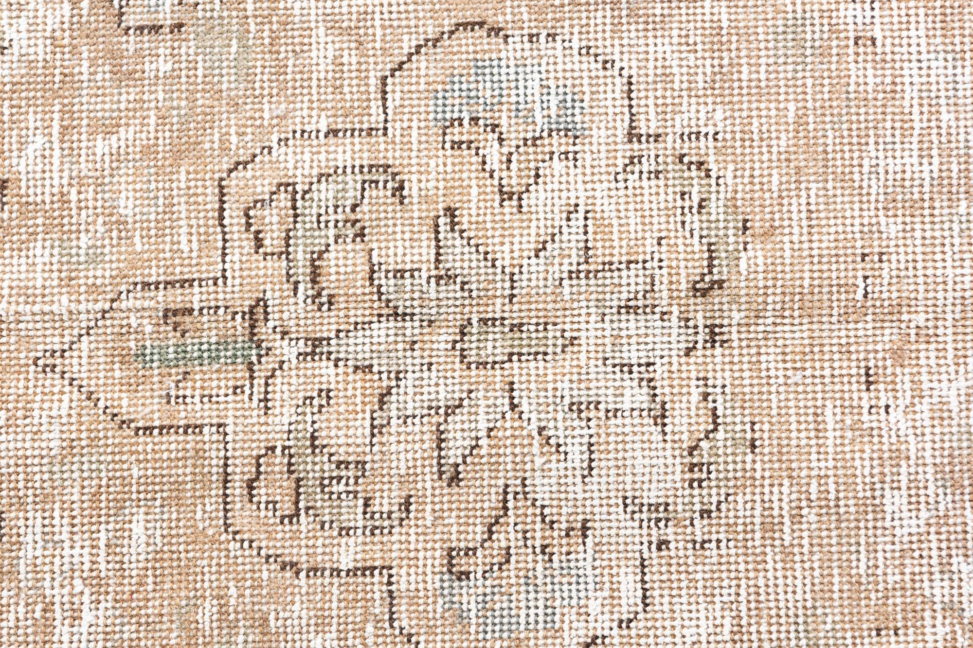 5' 7 x 9' 3 Hand Knotted Ultra Vintage Persian Wool Rug