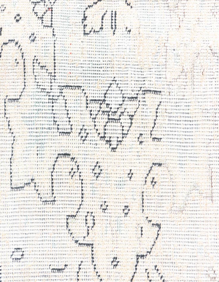 Detail image of 8' 2 x 11'  Hand Knotted Ultra Vintage Persian Wool Rug