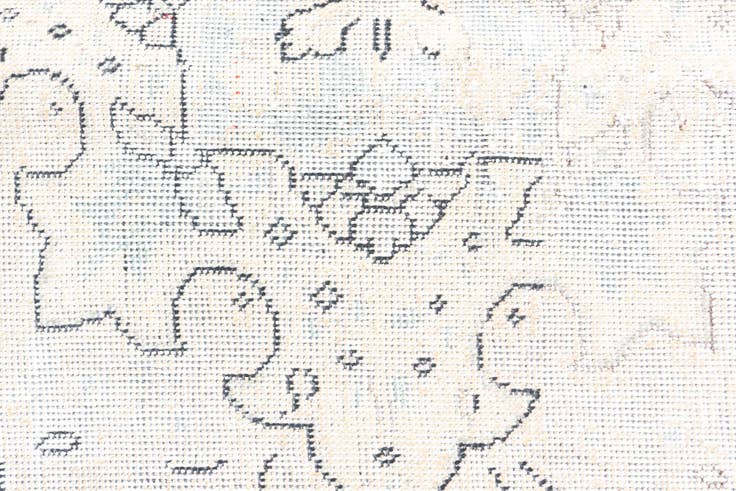Detail image of 8' 2 x 11' Hand Knotted Ultra Vintage Persian Wool Rug