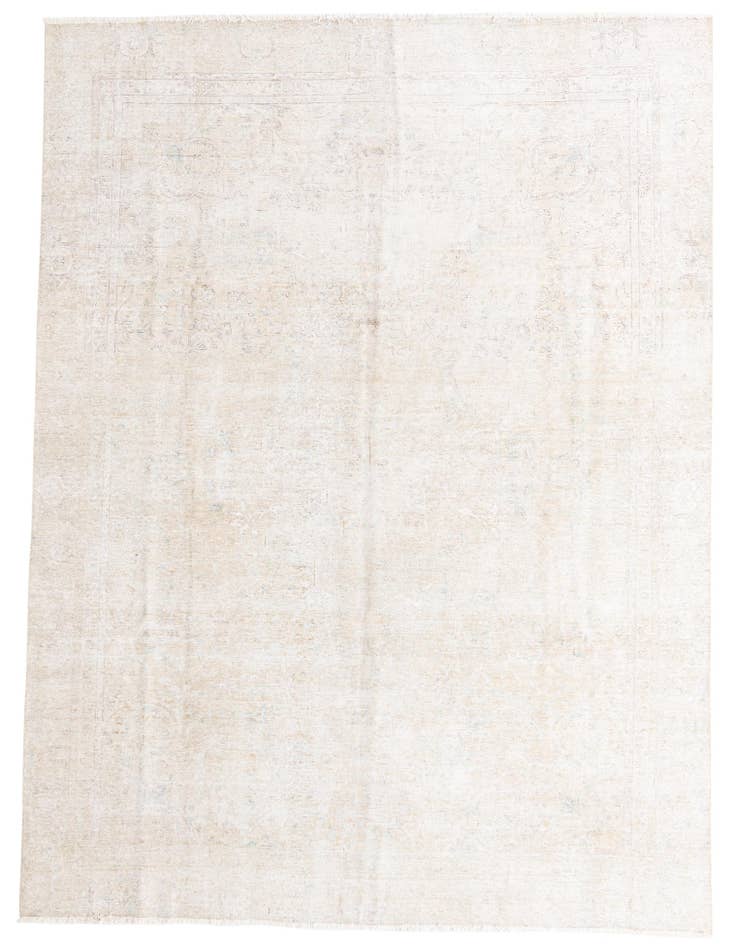Detail image of 8' 9 x 12' Hand Knotted Ultra Vintage Persian Wool Rug