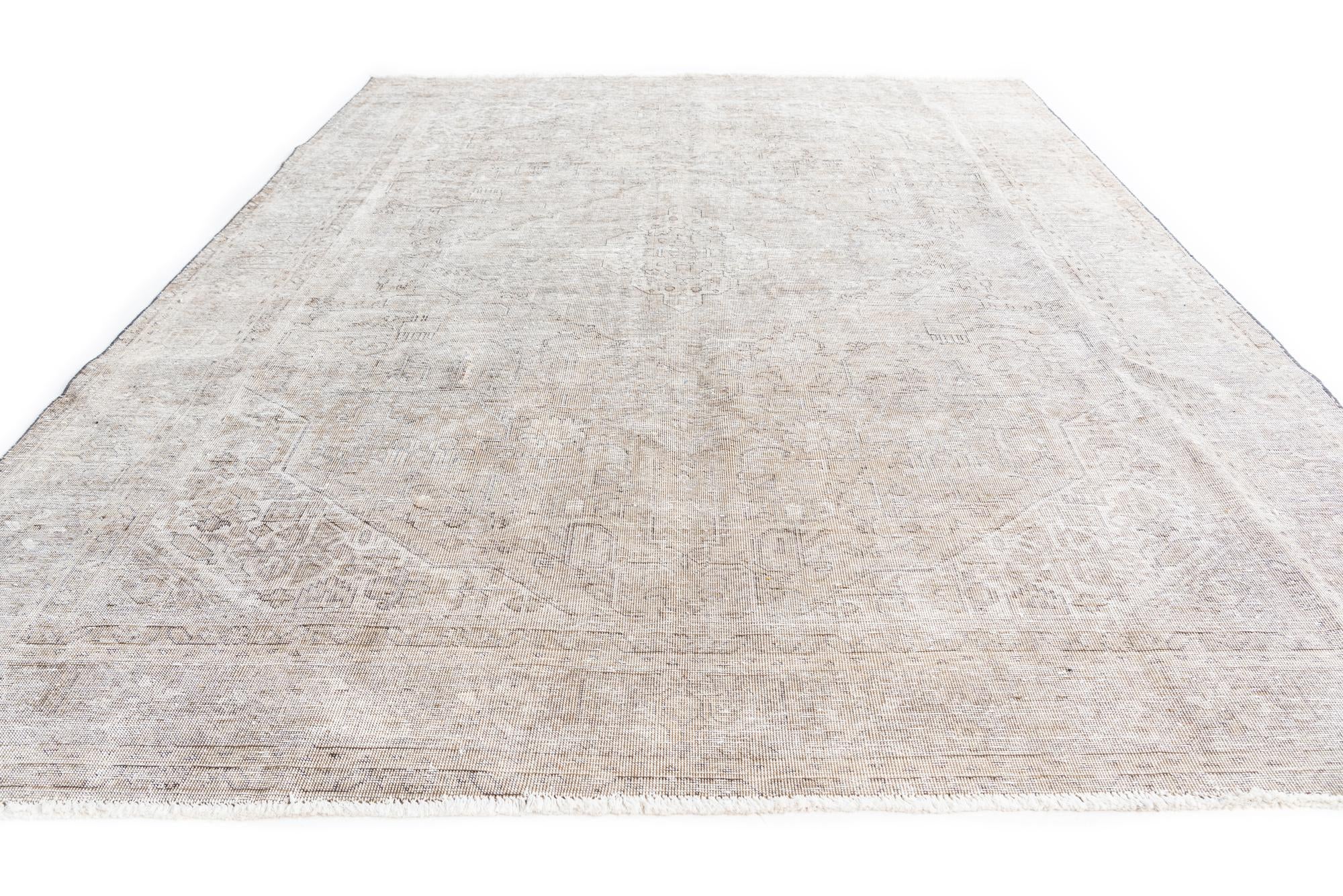 7' 10 x 10' 7 Hand Knotted Ultra Vintage Persian Wool Rug