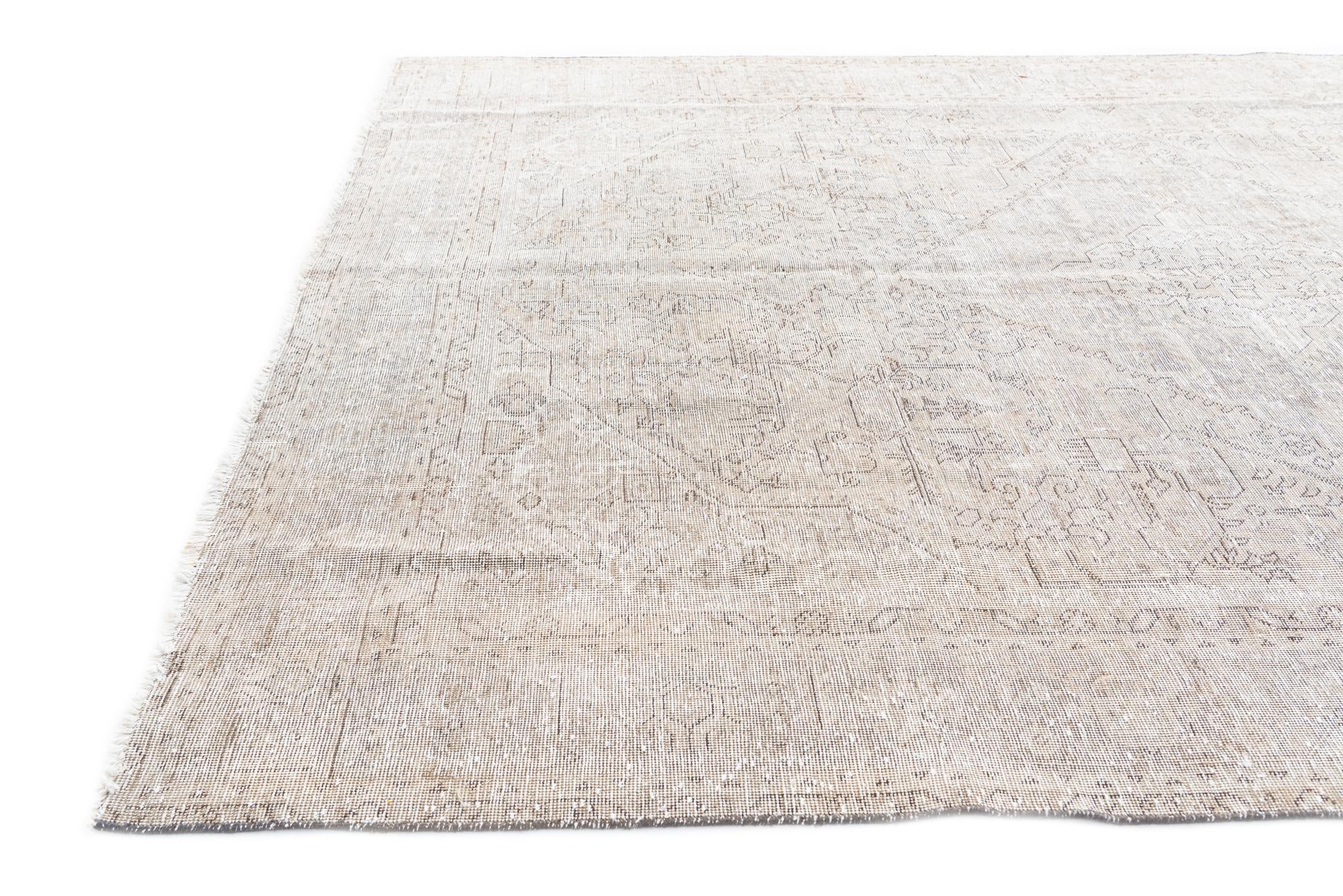 7' 10 x 10' 7 Hand Knotted Ultra Vintage Persian Wool Rug