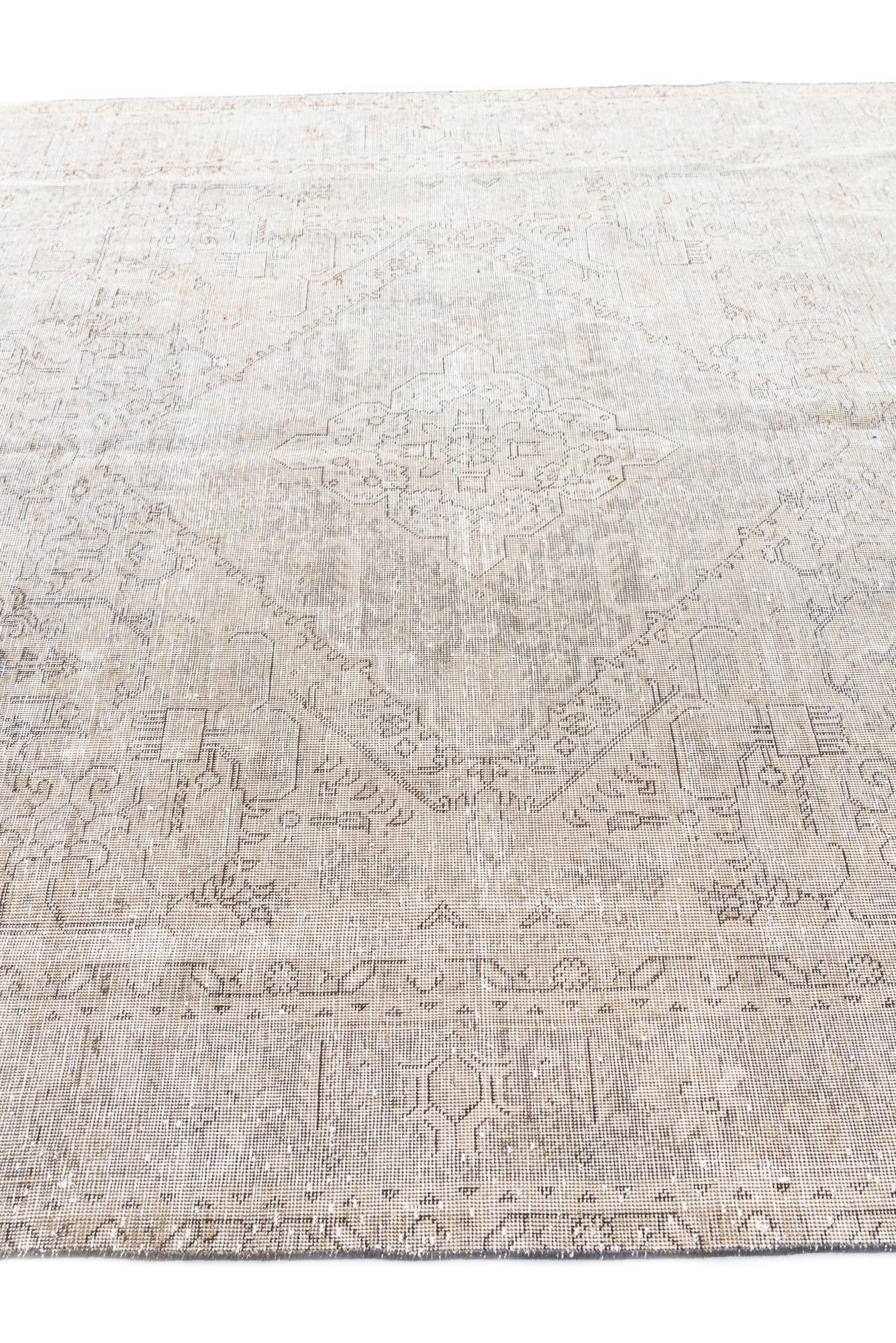 7' 10 x 10' 7 Hand Knotted Ultra Vintage Persian Wool Rug