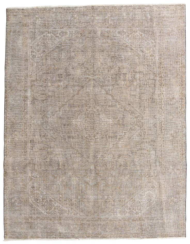 Detail image of 7' 10 x 10' 7 Hand Knotted Ultra Vintage Persian Wool Rug