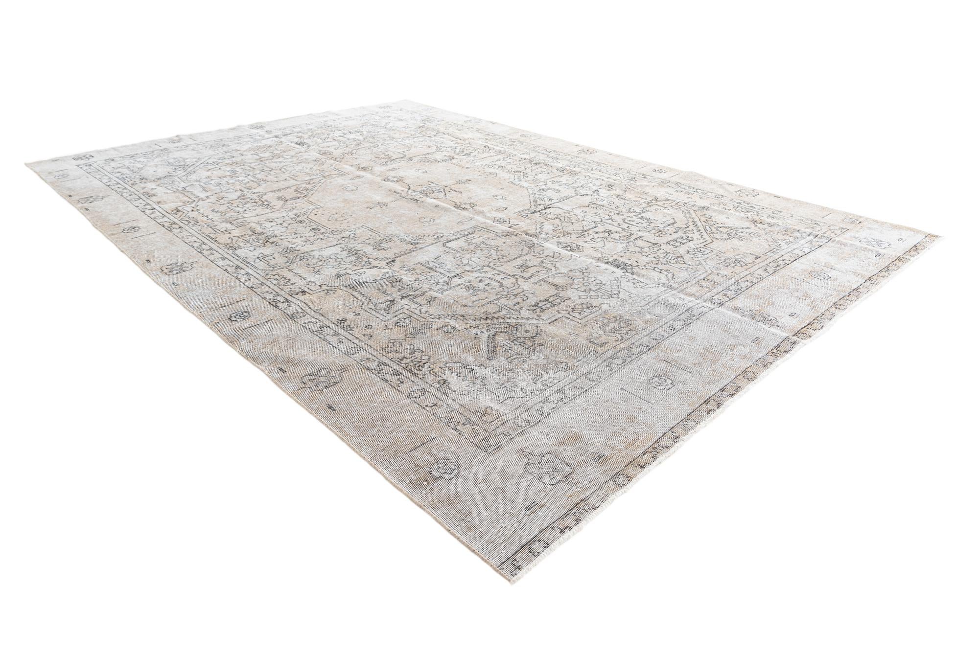 8' 4 x 12' 2 Hand Knotted Ultra Vintage Persian Wool Rug