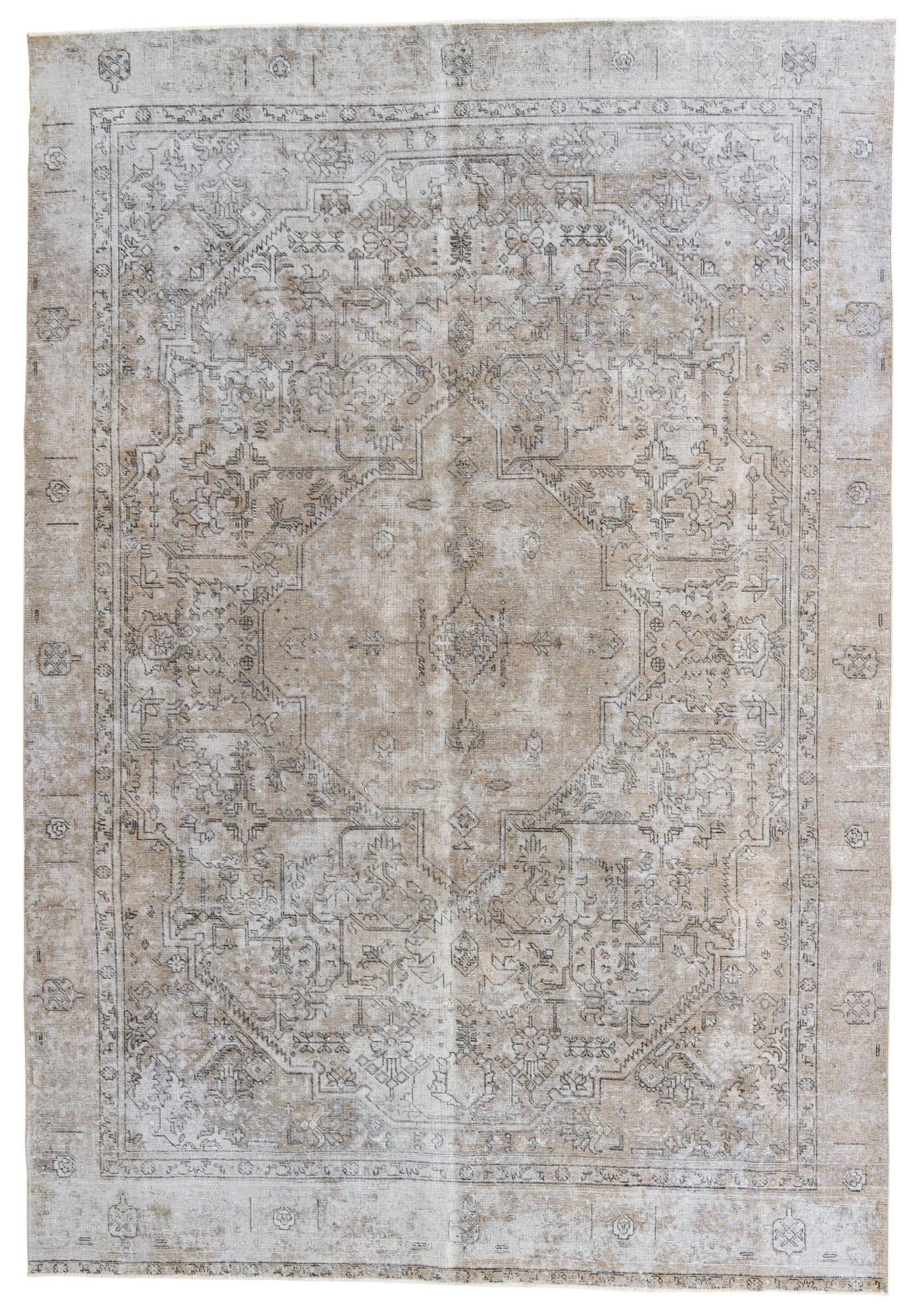 8' 4 x 12' 2 Hand Knotted Ultra Vintage Persian Wool Rug