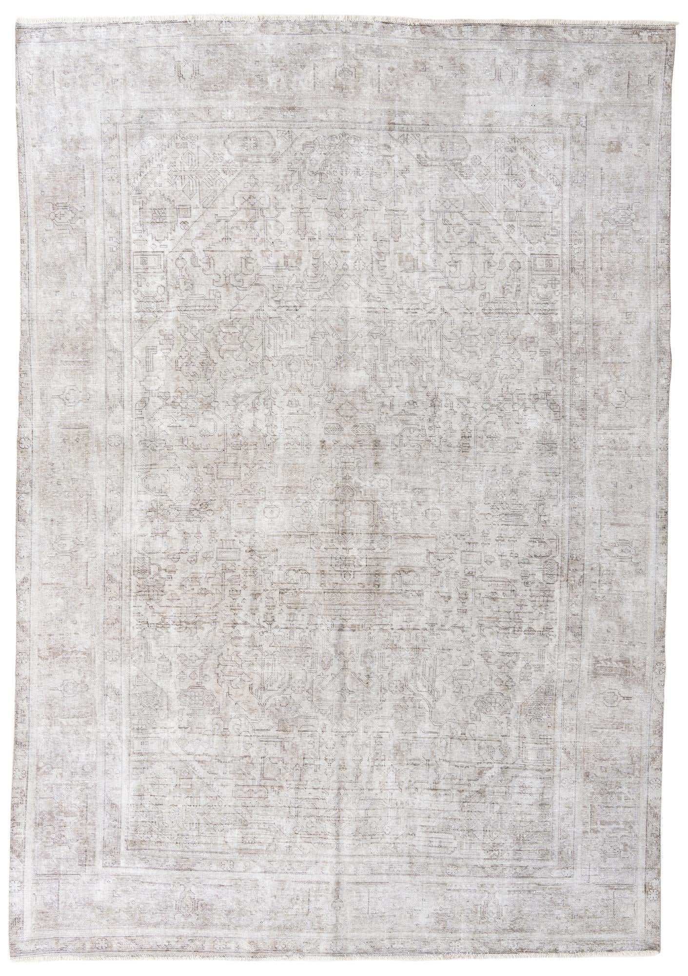 9' x 12' 8 Hand Knotted Ultra Vintage Persian Wool Rug