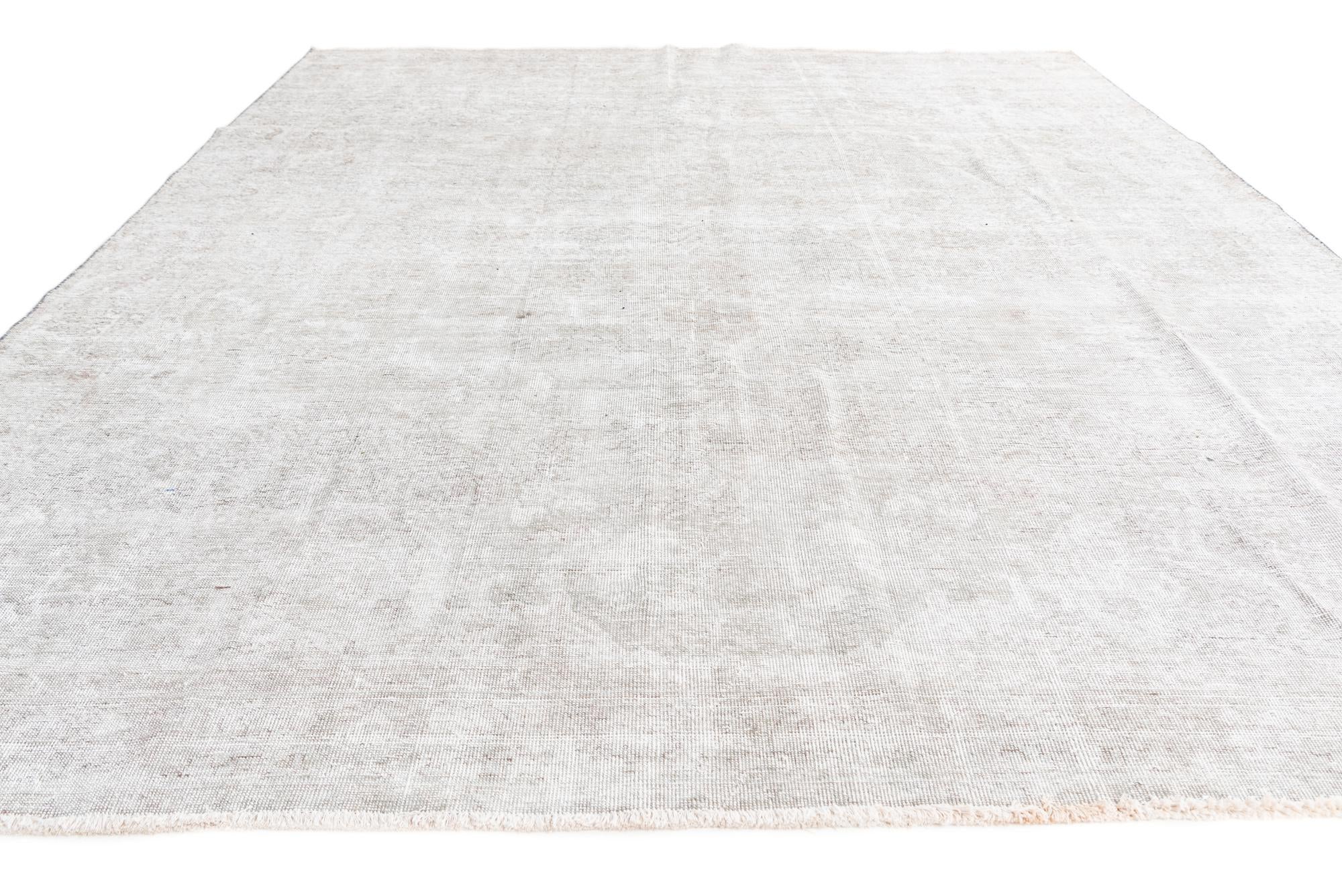 9' 3 x 12' Hand Knotted Ultra Vintage Persian Wool Rug