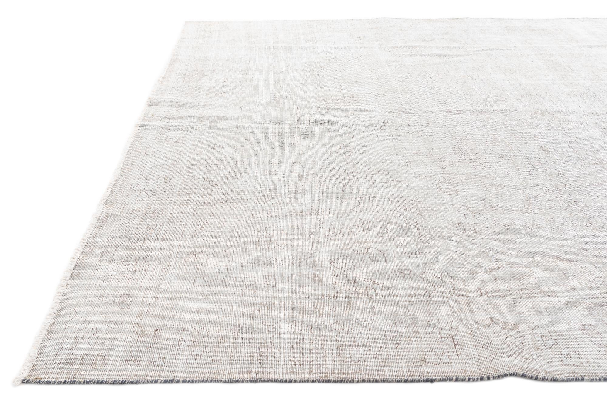 9' 3 x 12' Hand Knotted Ultra Vintage Persian Wool Rug