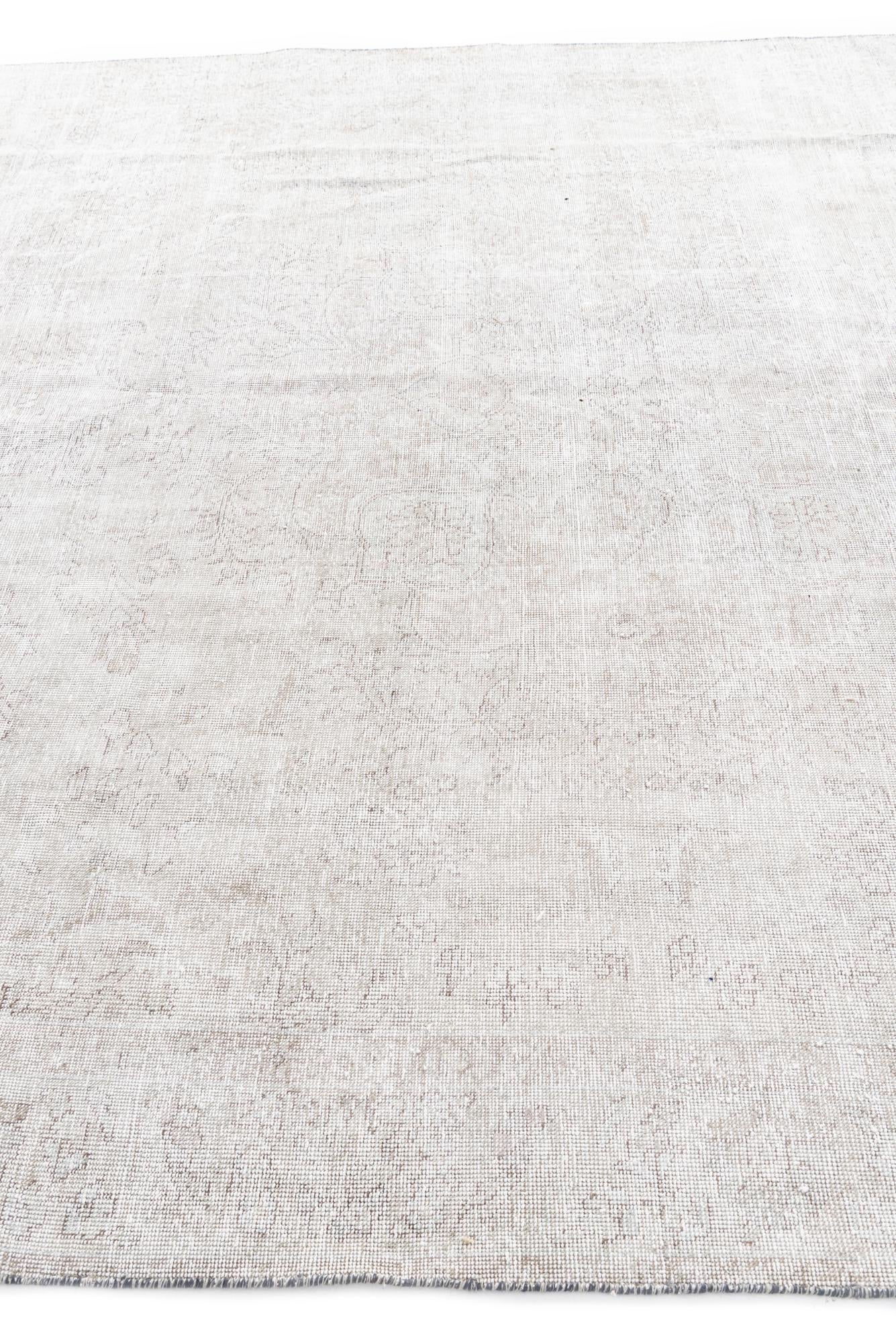 9' 3 x 12' Hand Knotted Ultra Vintage Persian Wool Rug