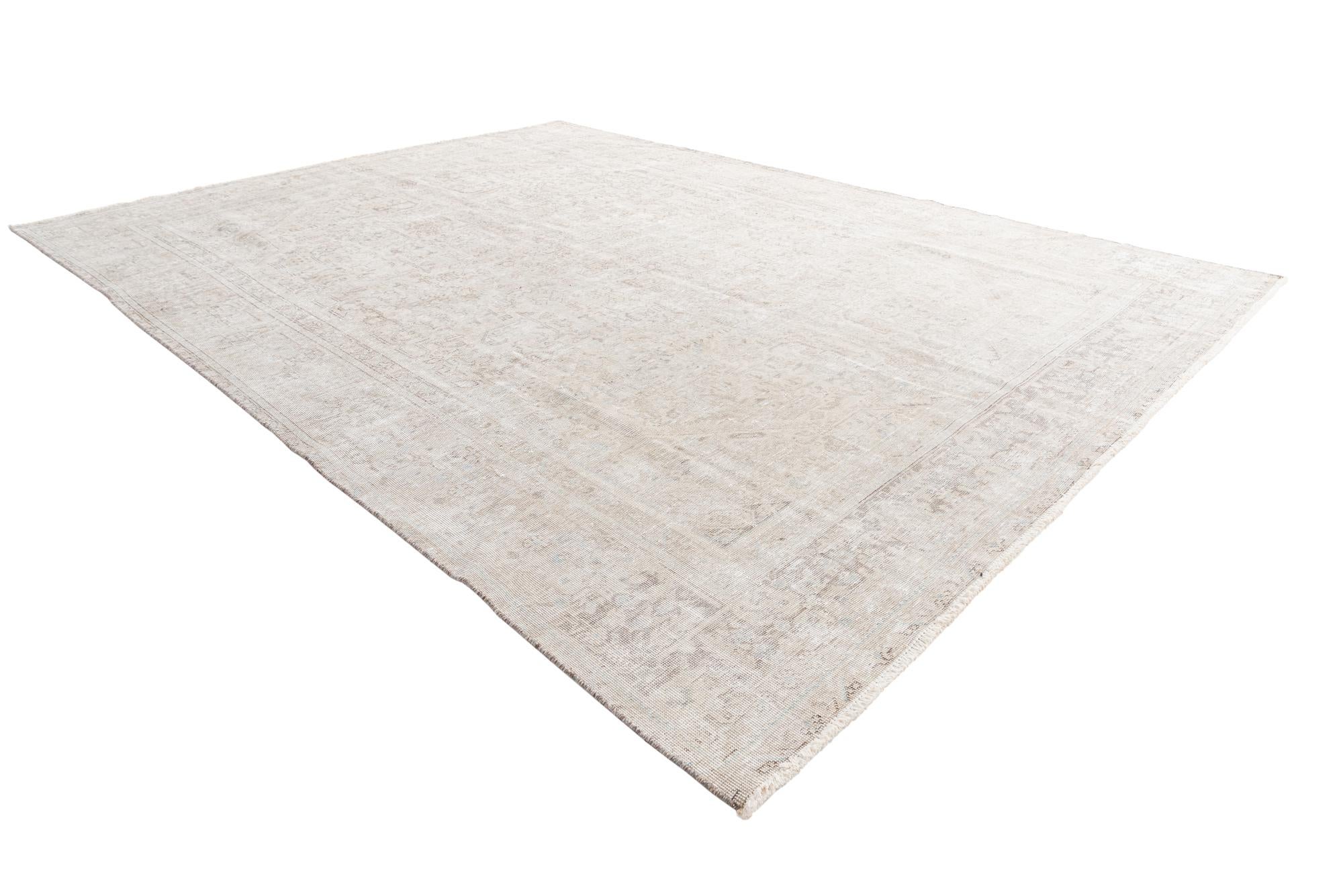 9' 1 x 12' 4 Hand Knotted Ultra Vintage Persian Wool Rug