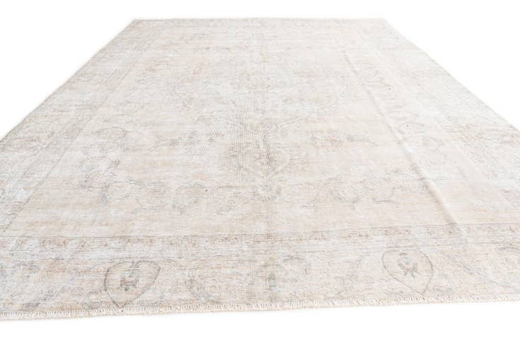 Detail image of 9' 4 x 11' 10 Hand Knotted Ultra Vintage Persian Wool Rug