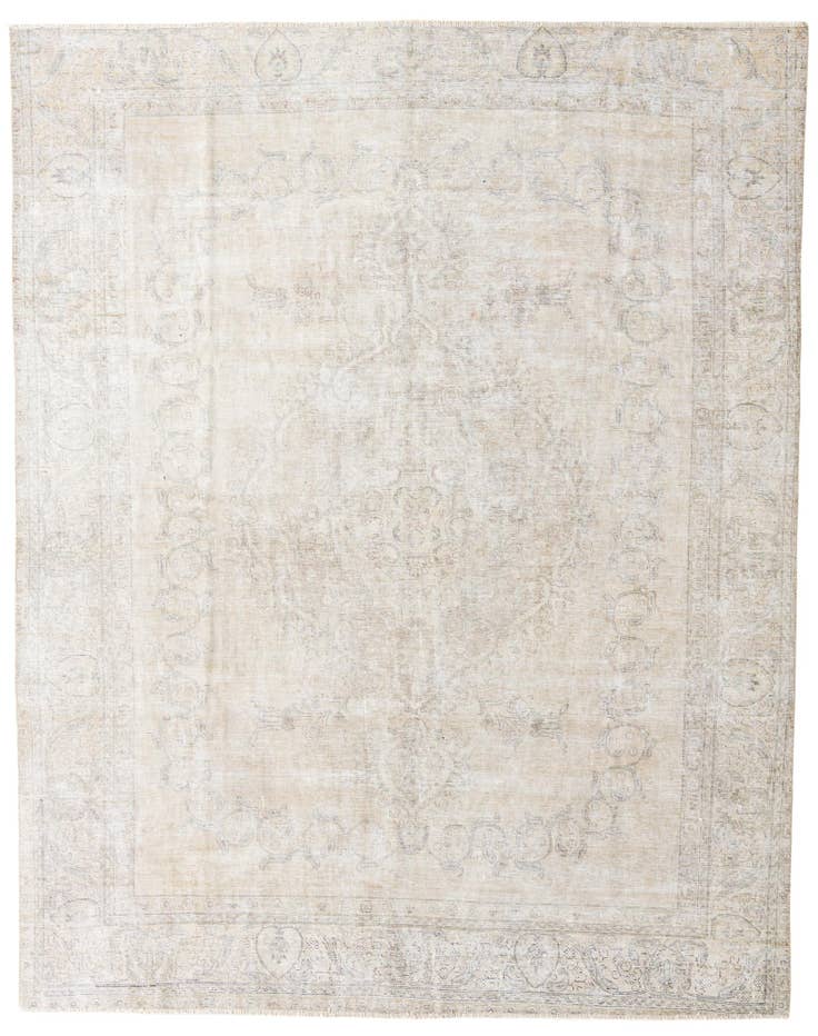 Detail image of 9' 4 x 11' 10 Hand Knotted Ultra Vintage Persian Wool Rug