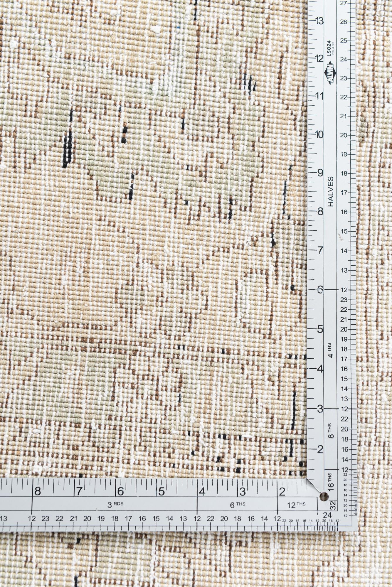 10' x 12' 6 Hand Knotted Ultra Vintage Persian Wool Rug