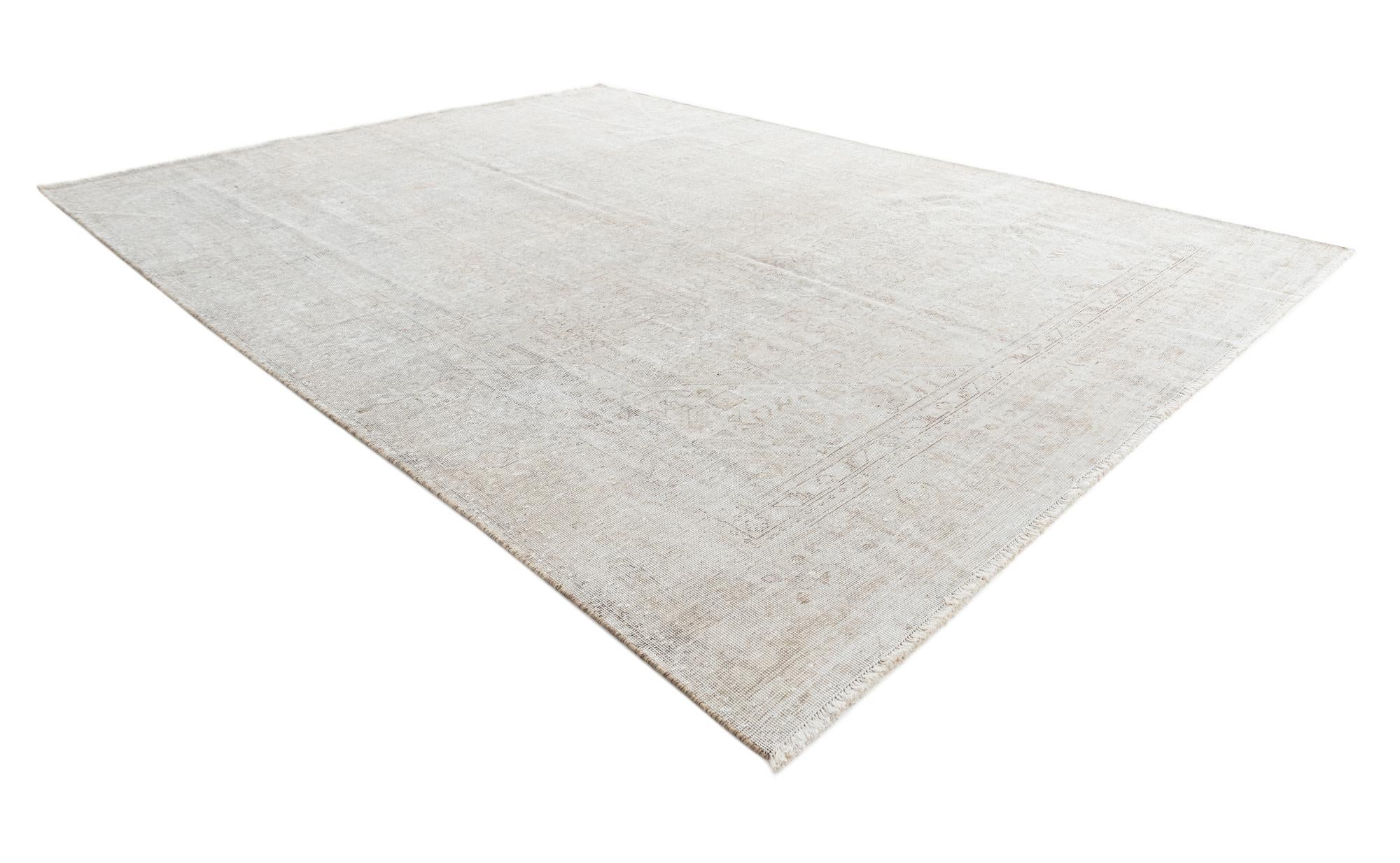 9' x 11' 10 Hand Knotted Ultra Vintage Persian Wool Rug