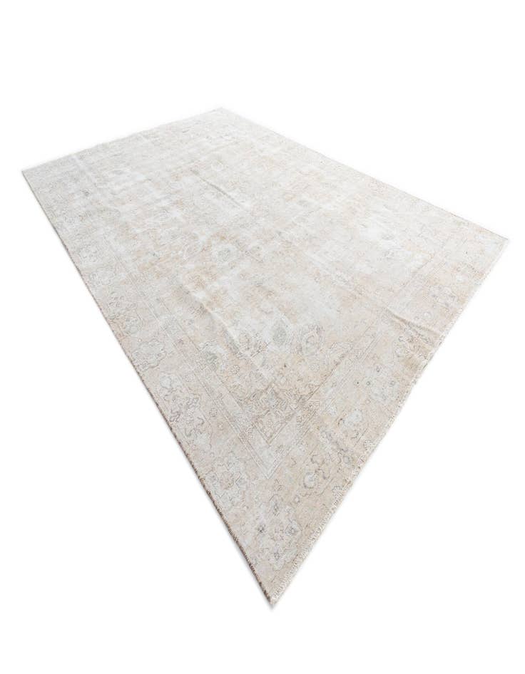 Detail image of 8' 10 x 12' 8  Hand Knotted Ultra Vintage Persian Wool Rug