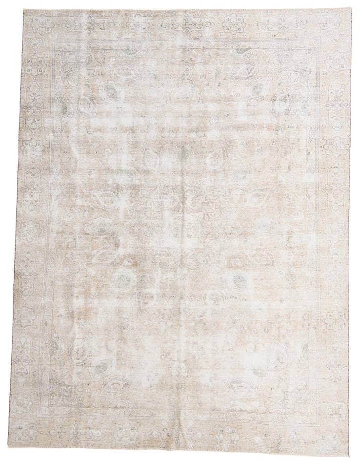 Detail image of 8' 10 x 12' 8 Hand Knotted Ultra Vintage Persian Wool Rug