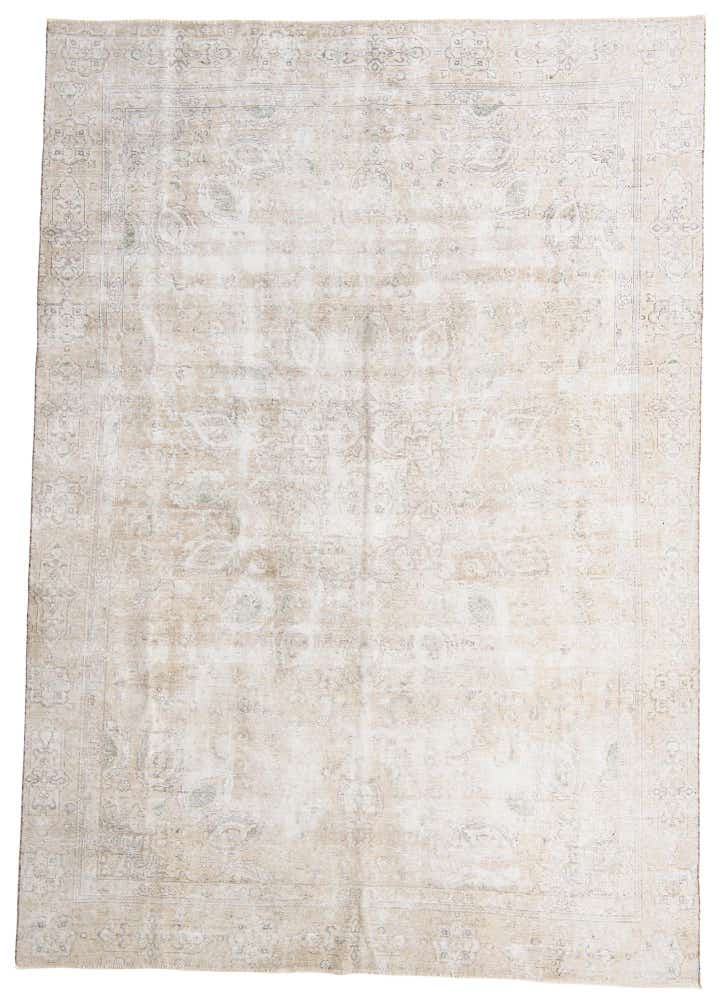 8' 10 x 12' 8 Hand Knotted Ultra Vintage Persian Wool Rug