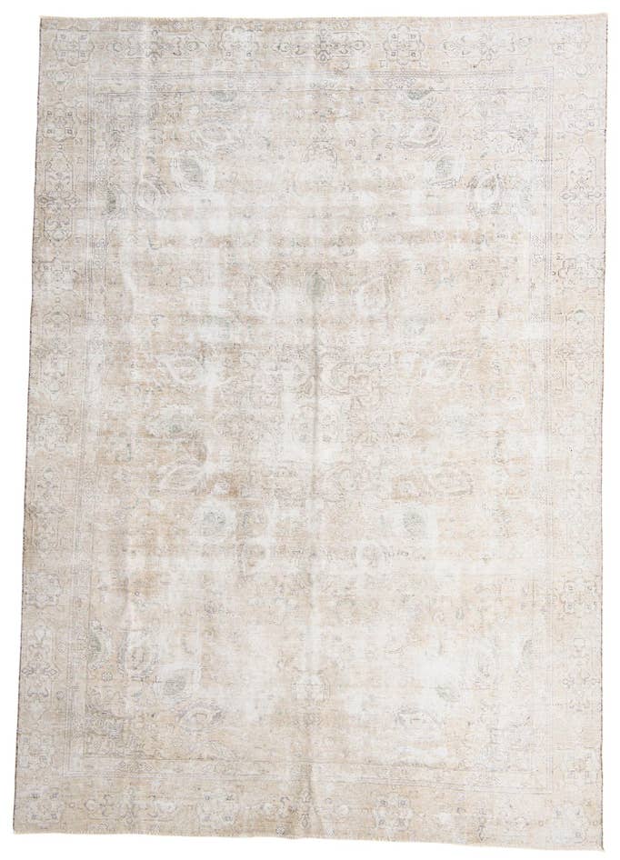 Detail image of 8' 10 x 12' 8 Hand Knotted Ultra Vintage Persian Wool Rug