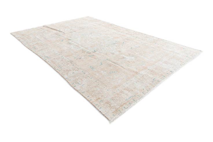 Detail image of 6' 3 x 9' 8 Hand Knotted Ultra Vintage Persian Wool Rug