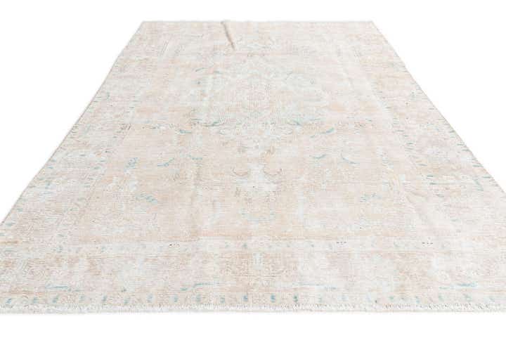 6' 3 x 9' 8 Hand Knotted Ultra Vintage Persian Wool Rug