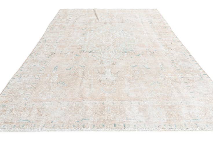 Detail image of 6' 3 x 9' 8 Hand Knotted Ultra Vintage Persian Wool Rug