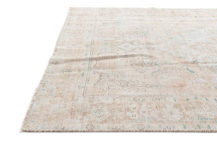 Detail image of 6' 3 x 9' 8 Hand Knotted Ultra Vintage Persian Wool Rug