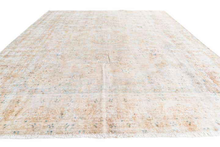 9' 6 x 12' 4 Hand Knotted Ultra Vintage Persian Wool Rug