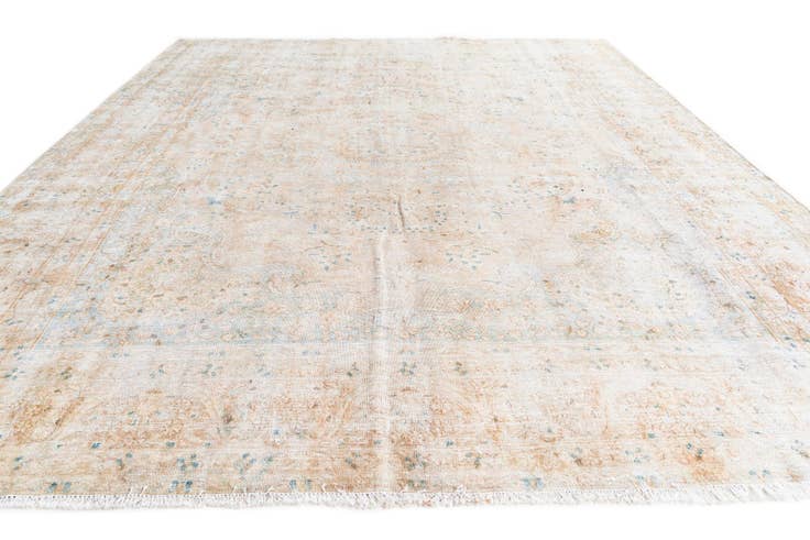 Detail image of 9' 6 x 12' 4 Hand Knotted Ultra Vintage Persian Wool Rug