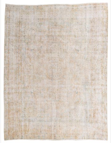 9' 6 x 12' 4 Hand Knotted Ultra Vintage Persian Wool Rug