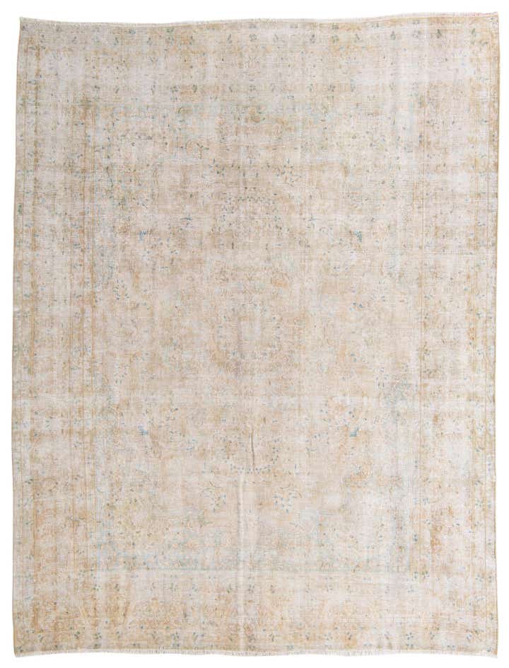 9' 6 x 12' 4 Hand Knotted Ultra Vintage Persian Wool Rug