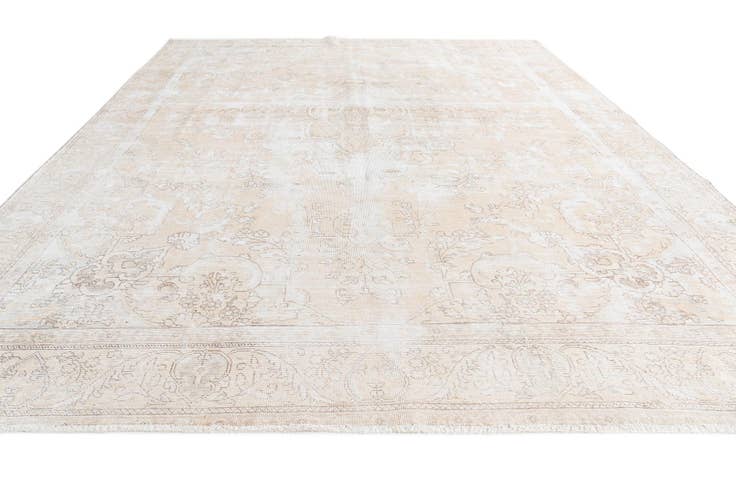 Detail image of 9' 1 x 11' 8 Hand Knotted Ultra Vintage Persian Wool Rug