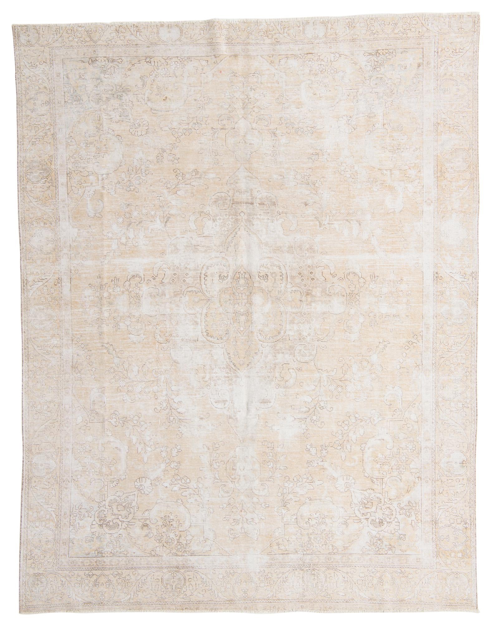 9' 1 x 11' 8 Hand Knotted Ultra Vintage Persian Wool Rug