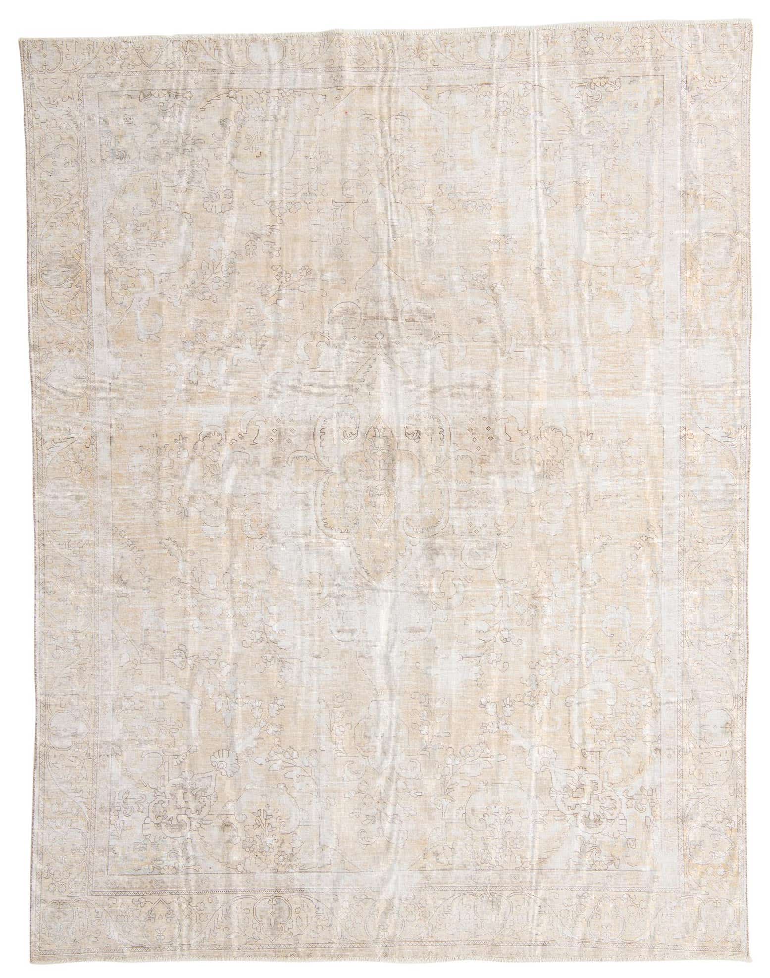 9' 1 x 11' 8 Hand Knotted Ultra Vintage Persian Wool Rug