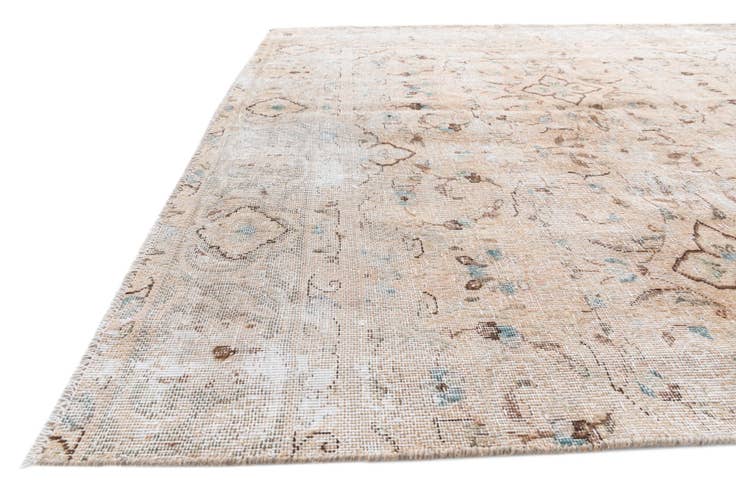 Detail image of 6' 4 x 9' Hand Knotted Ultra Vintage Persian Wool Rug