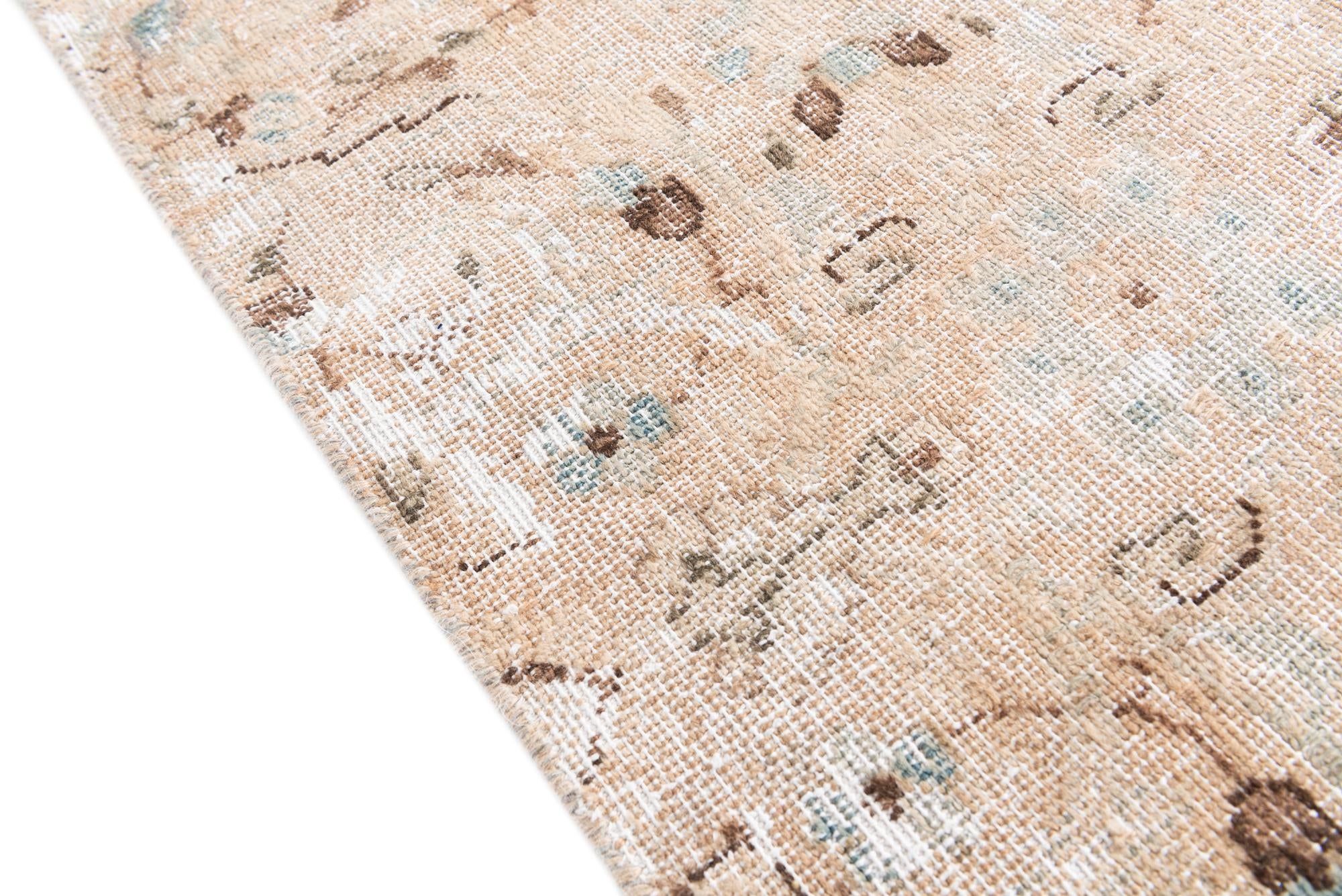 6' 4 x 9' Hand Knotted Ultra Vintage Persian Wool Rug