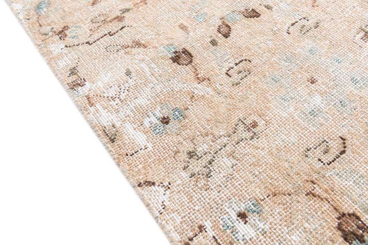 6' 4 x 9' Hand Knotted Ultra Vintage Persian Wool Rug