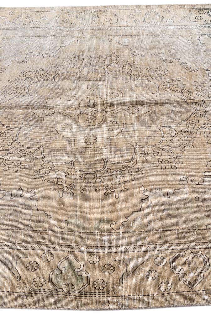 6' 1 x 9' 1 Hand Knotted Ultra Vintage Persian Wool Rug
