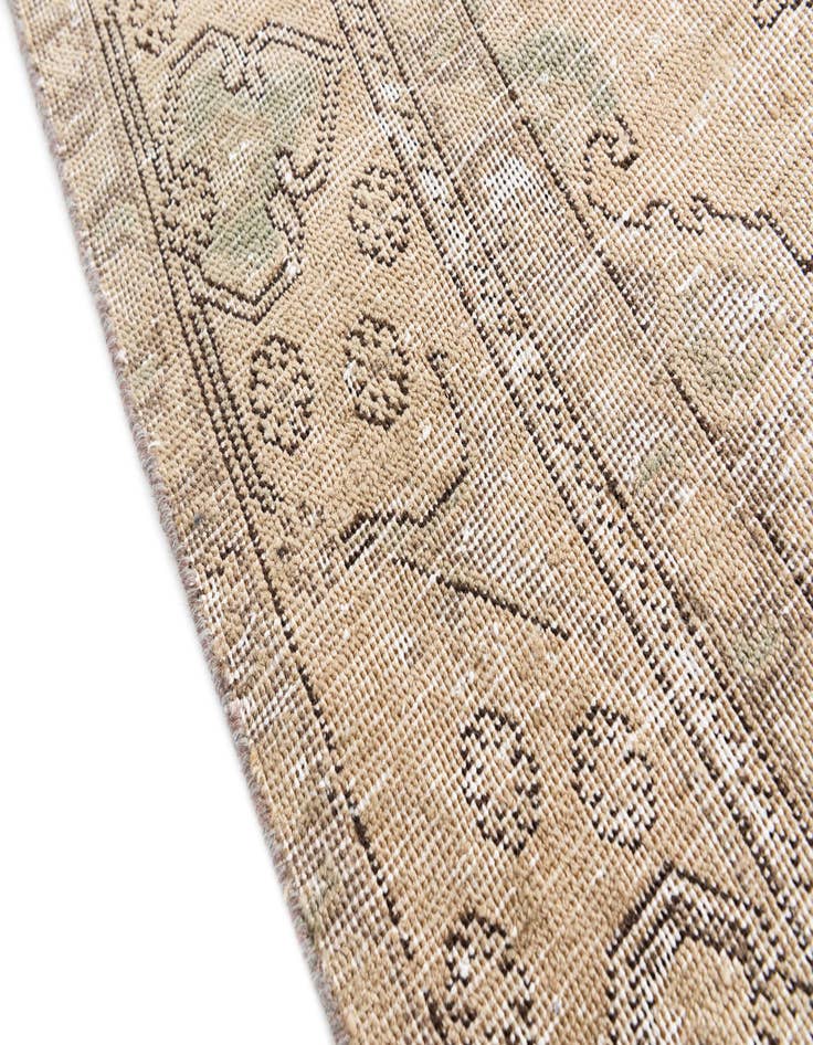 Detail image of 6' 1 x 9' 1  Hand Knotted Ultra Vintage Persian Wool Rug