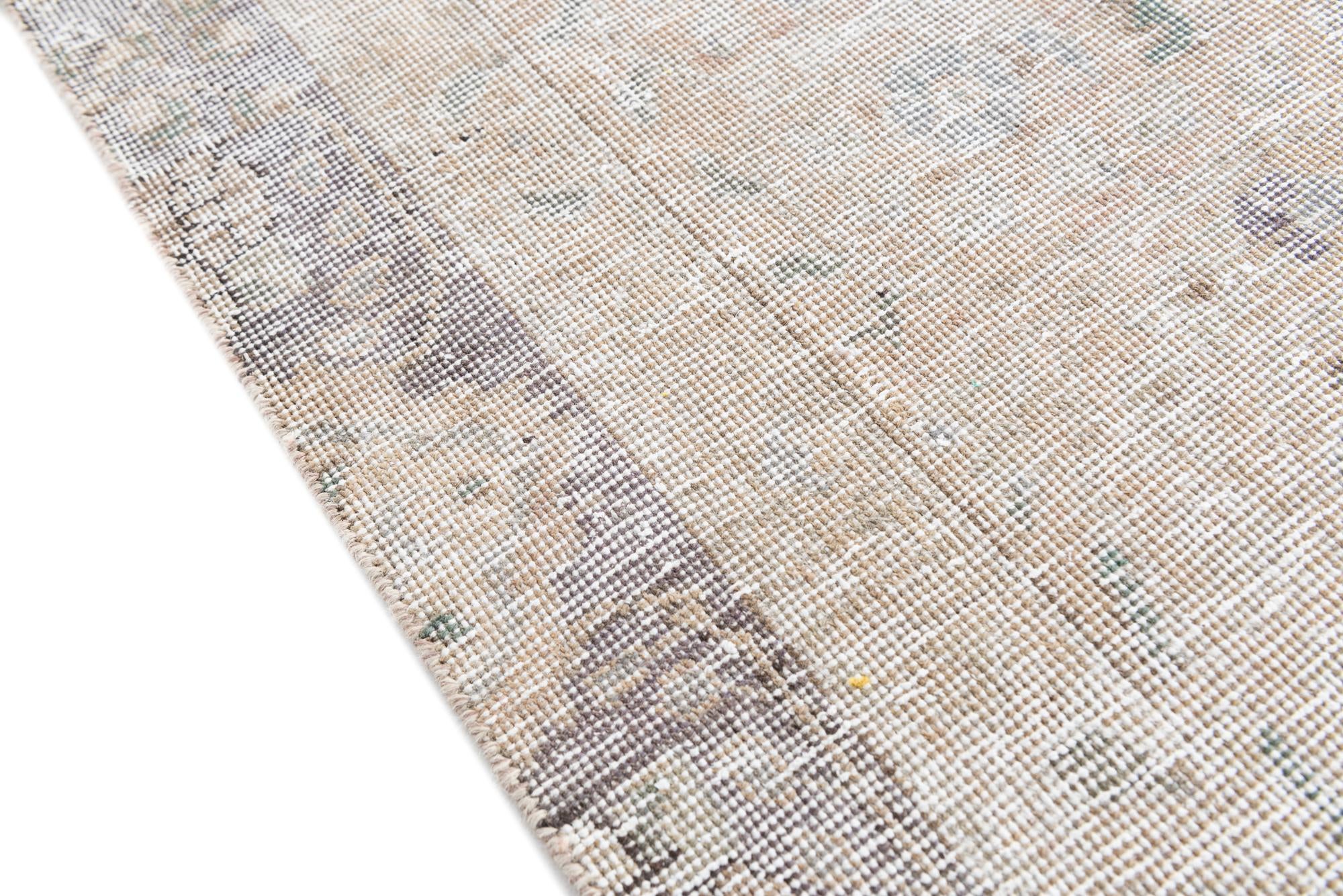 5' 6 x 9' Hand Knotted Ultra Vintage Persian Wool Rug