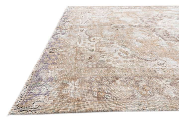 6' 8 x 9' 5 Hand Knotted Ultra Vintage Persian Wool Rug