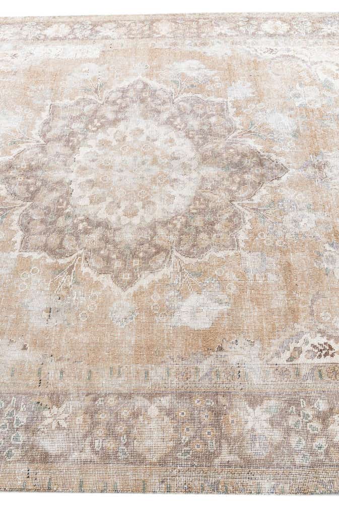 6' 8 x 9' 5 Hand Knotted Ultra Vintage Persian Wool Rug