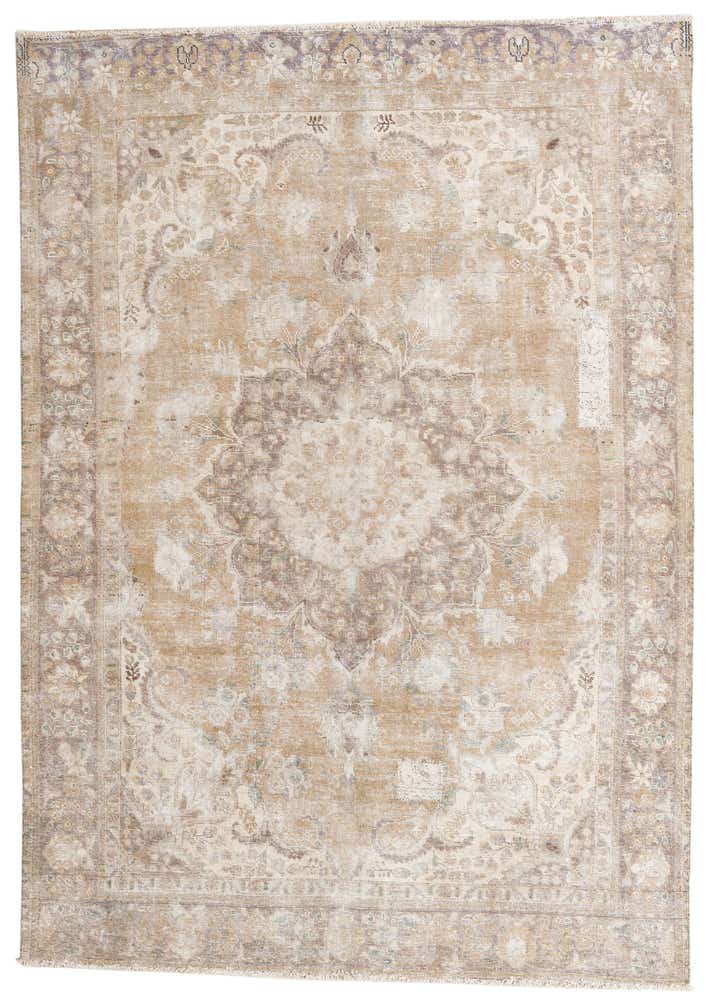 6' 8 x 9' 5 Hand Knotted Ultra Vintage Persian Wool Rug