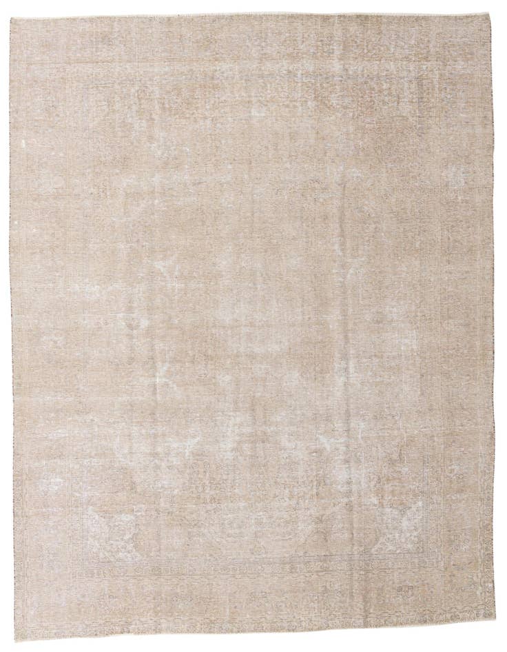 Detail image of 9' 5 x 12' 7 Hand Knotted Ultra Vintage Persian Wool Rug