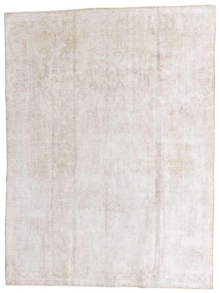 9' 5 x 12' 5 Hand Knotted Ultra Vintage Persian Wool Rug