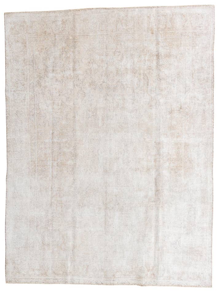 Detail image of 9' 5 x 12' 5 Hand Knotted Ultra Vintage Persian Wool Rug